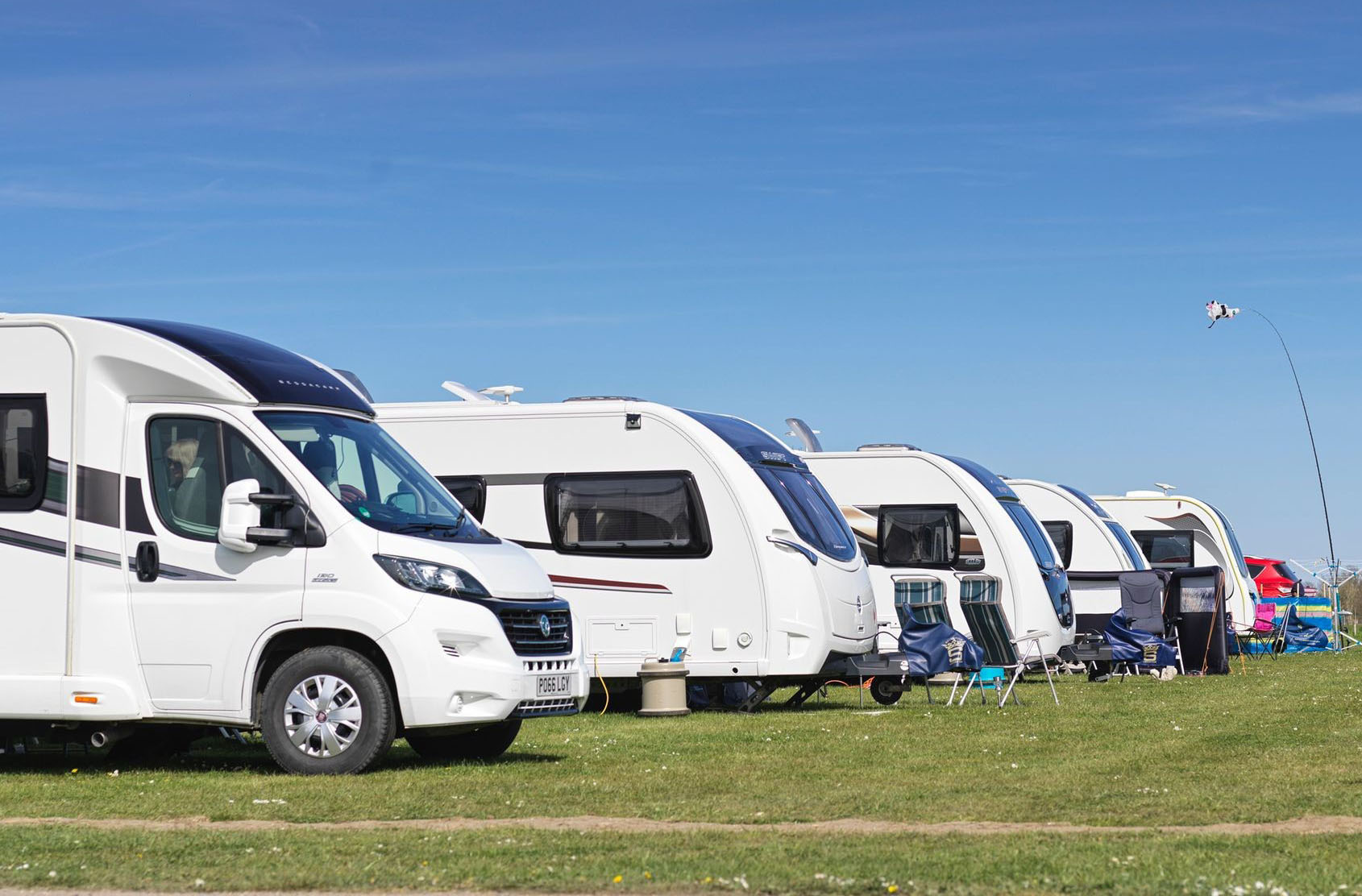 Parking for caravans and motorhomes